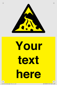 Custom Warning: Debris flow zone